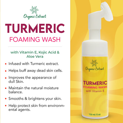 Organic Extract Turmeric Foaming Wash 5 oz/ 150ml