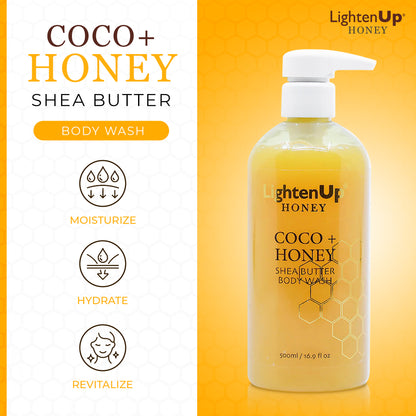 LightenUp Honey Shower Gel 500ml
