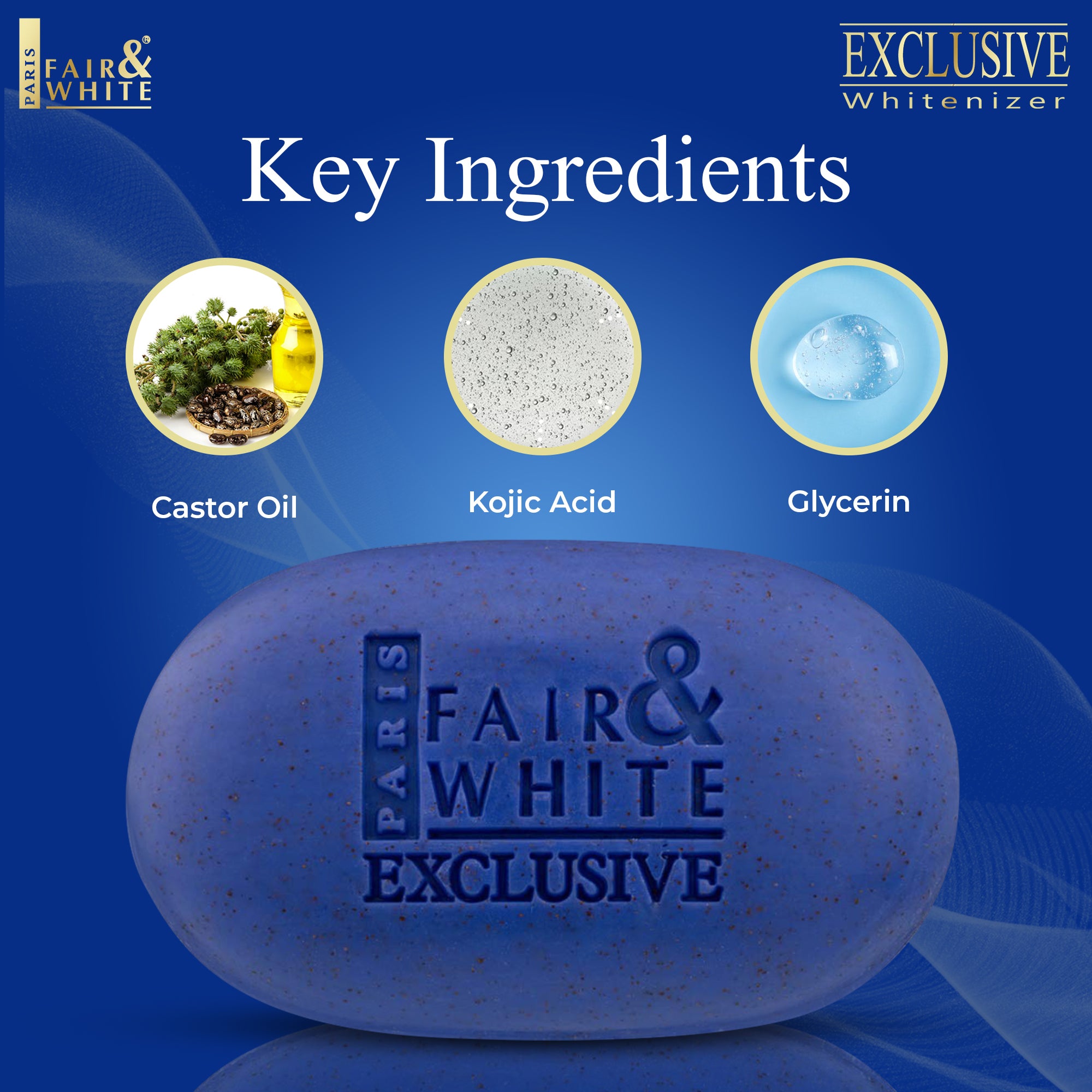 Fair & White Savon Exclusive Whitenizer Exfoliating Soap  - 200g / 7 oz