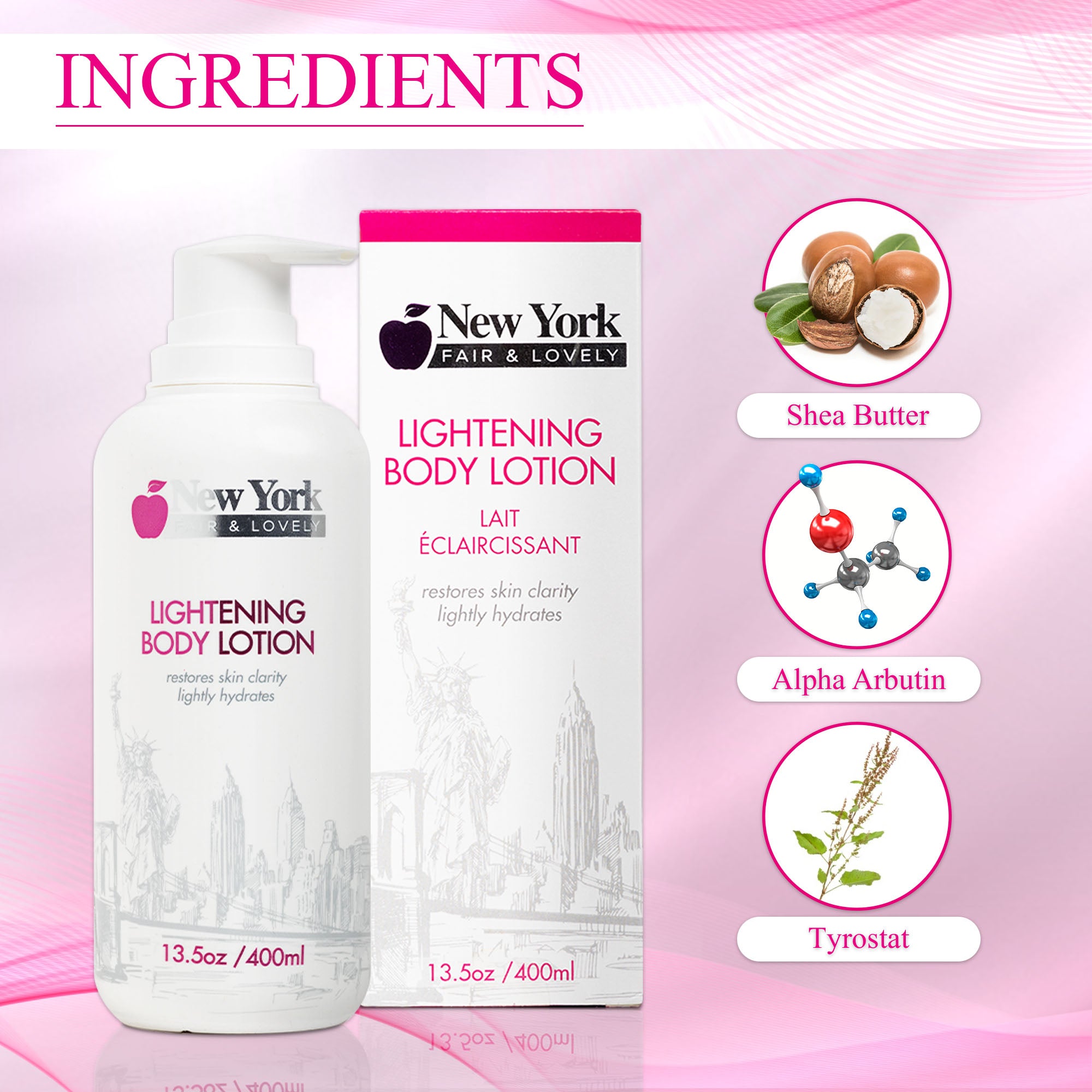 New York Fair & Lovely Body Brightening Lotion - 400 ML