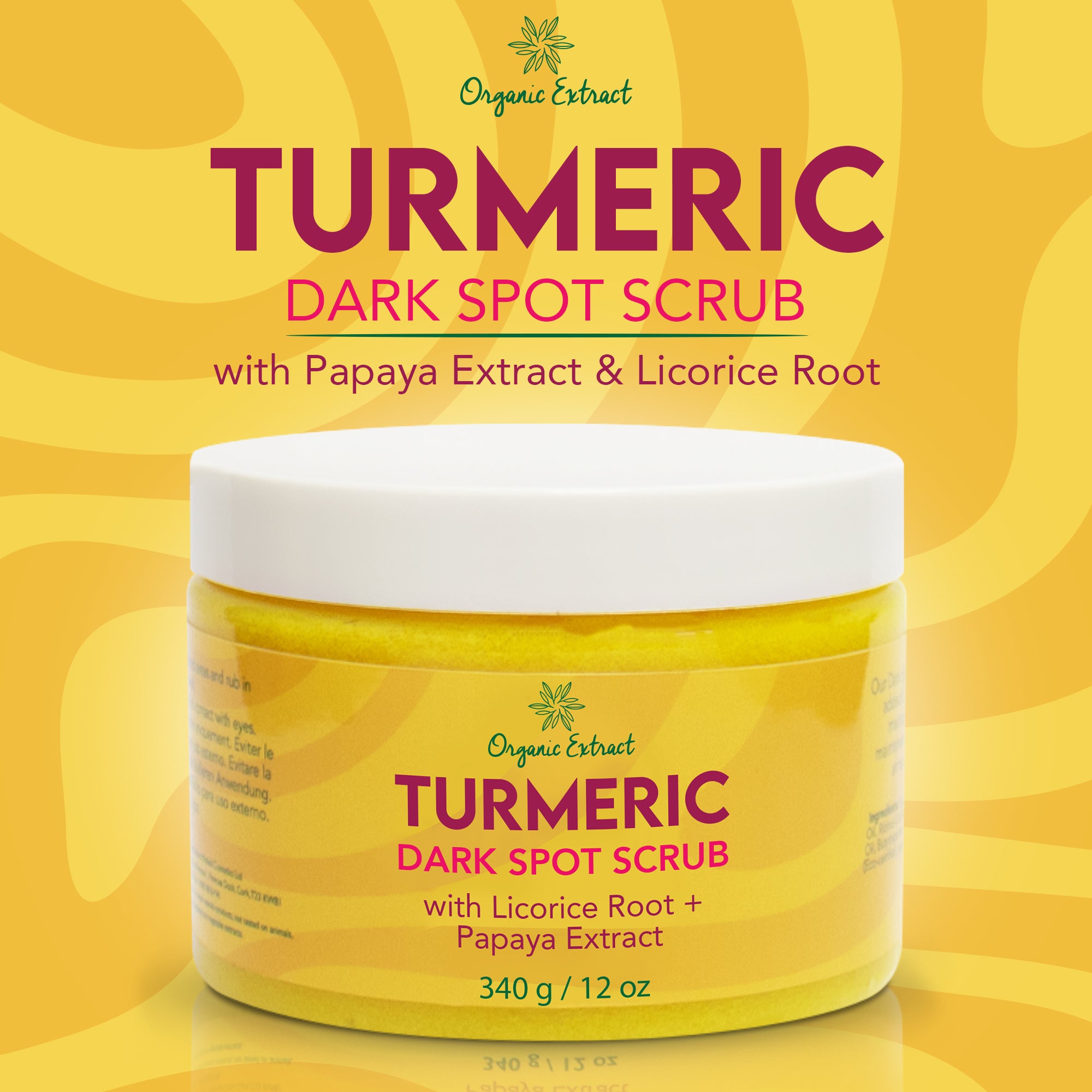 Organic Extract Turmeric Dark Spot Scrub 12 oz/354 ml