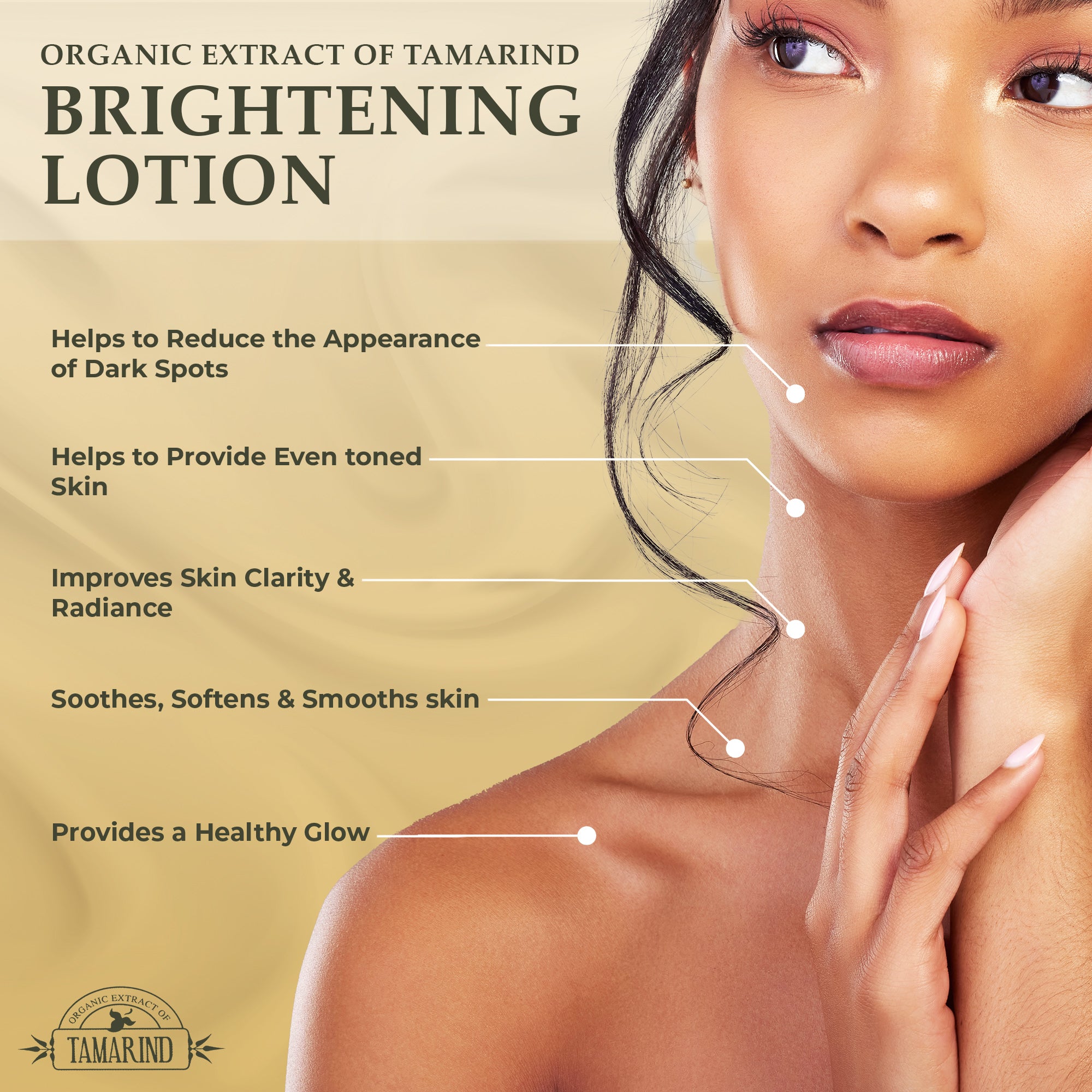 Organic Extract of Tamarind Brightening Body Lotion - 400ml