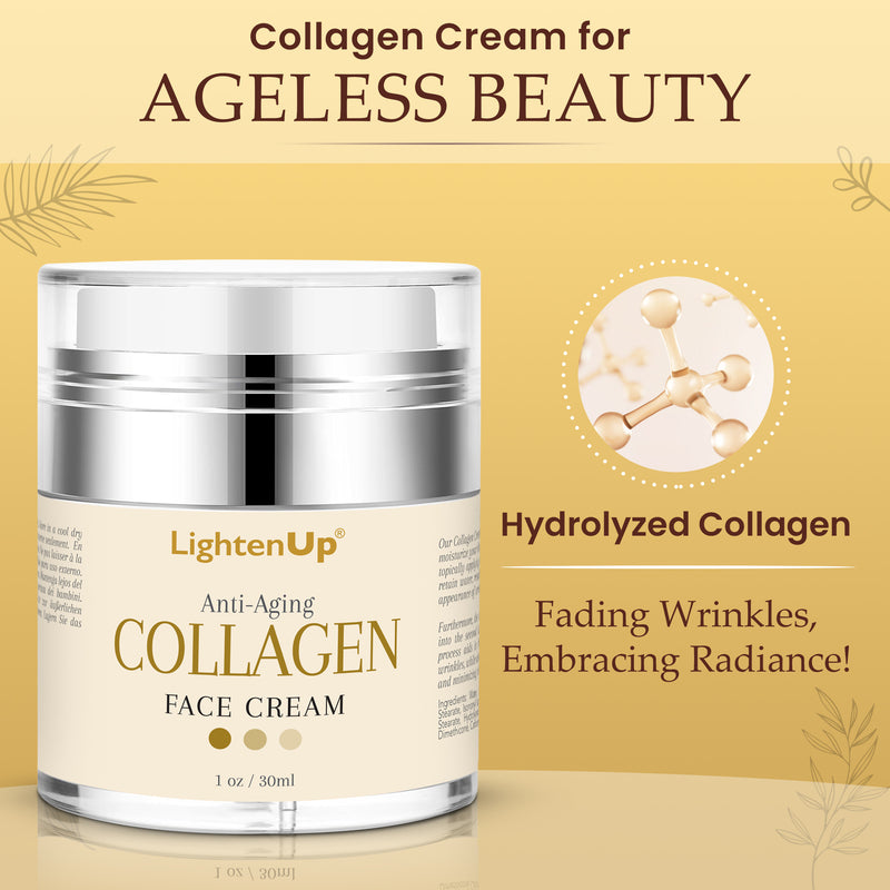 LightenUp Anti-Aging Collagen Face Cream 30ml / 1 fl oz