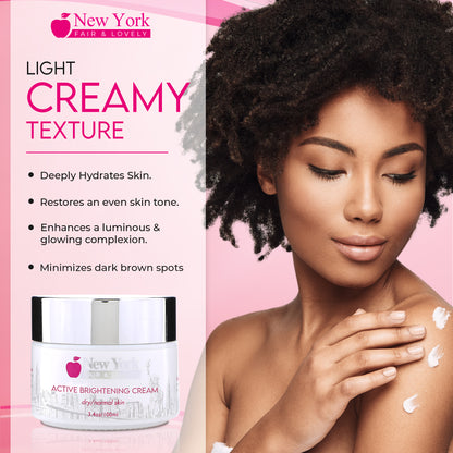 New York Fair & Lovely Active Brightening Cream - 100ml / 3.4 Oz