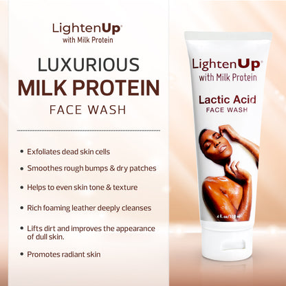 LightenUp Milk Protein Face Wash 4 oz