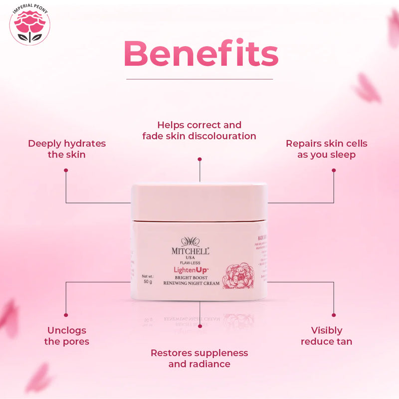 Lighten Up Flaw-Less Bright Boost Renewing Night Cream 50g