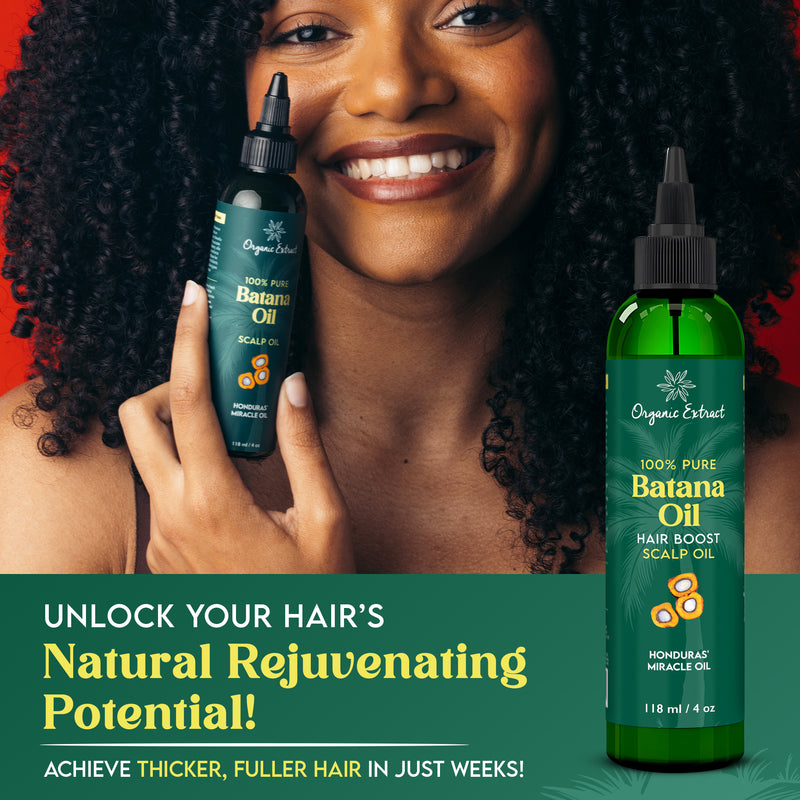 Organic Extract Batana Oil Stimulating Hair Growth Oil 4 oz/118ml