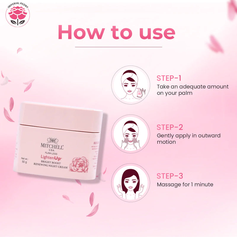 Lighten Up Flaw-Less Bright Boost Renewing Night Cream 50g