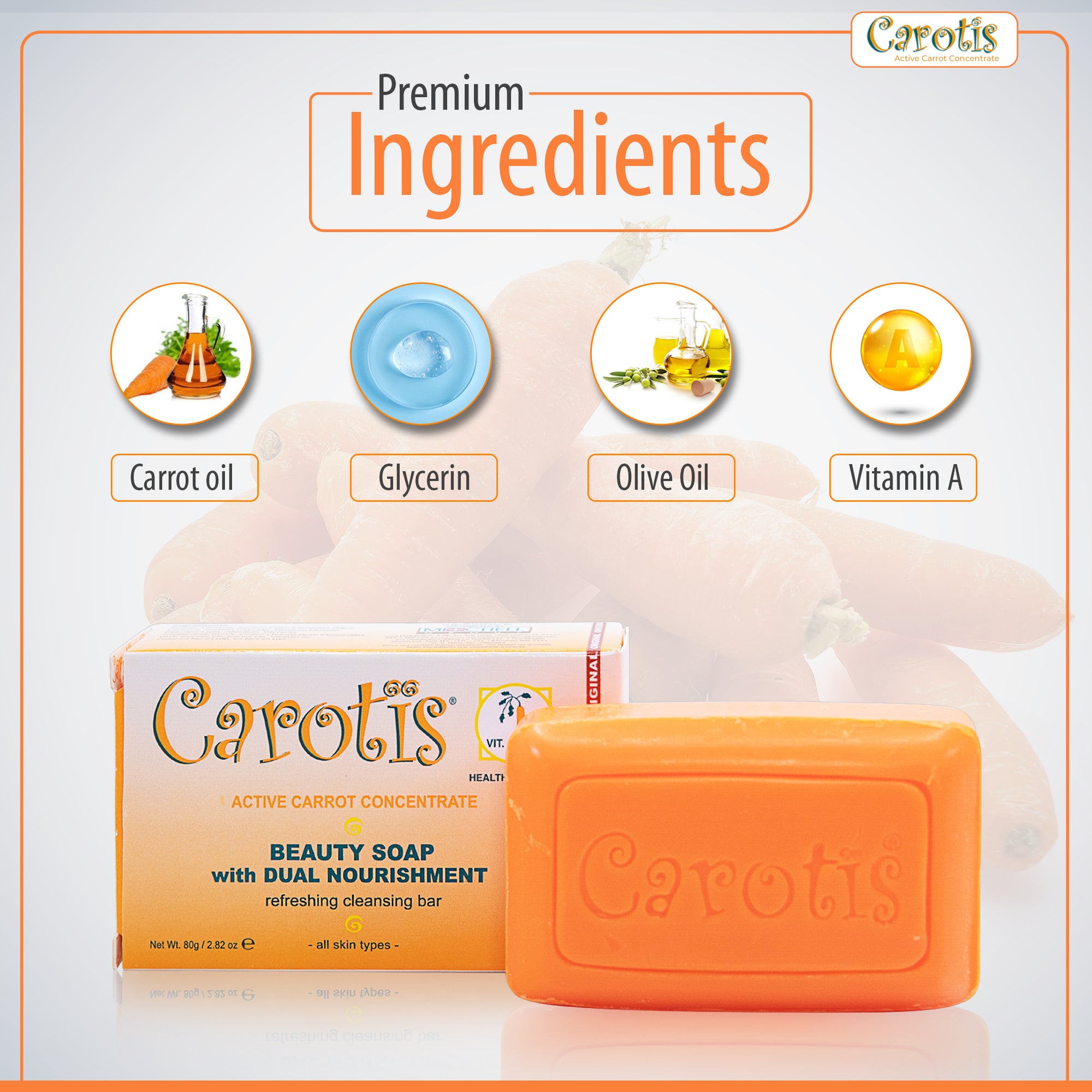 Carotis Beauty Soap - 80g / 2.82 fl oz