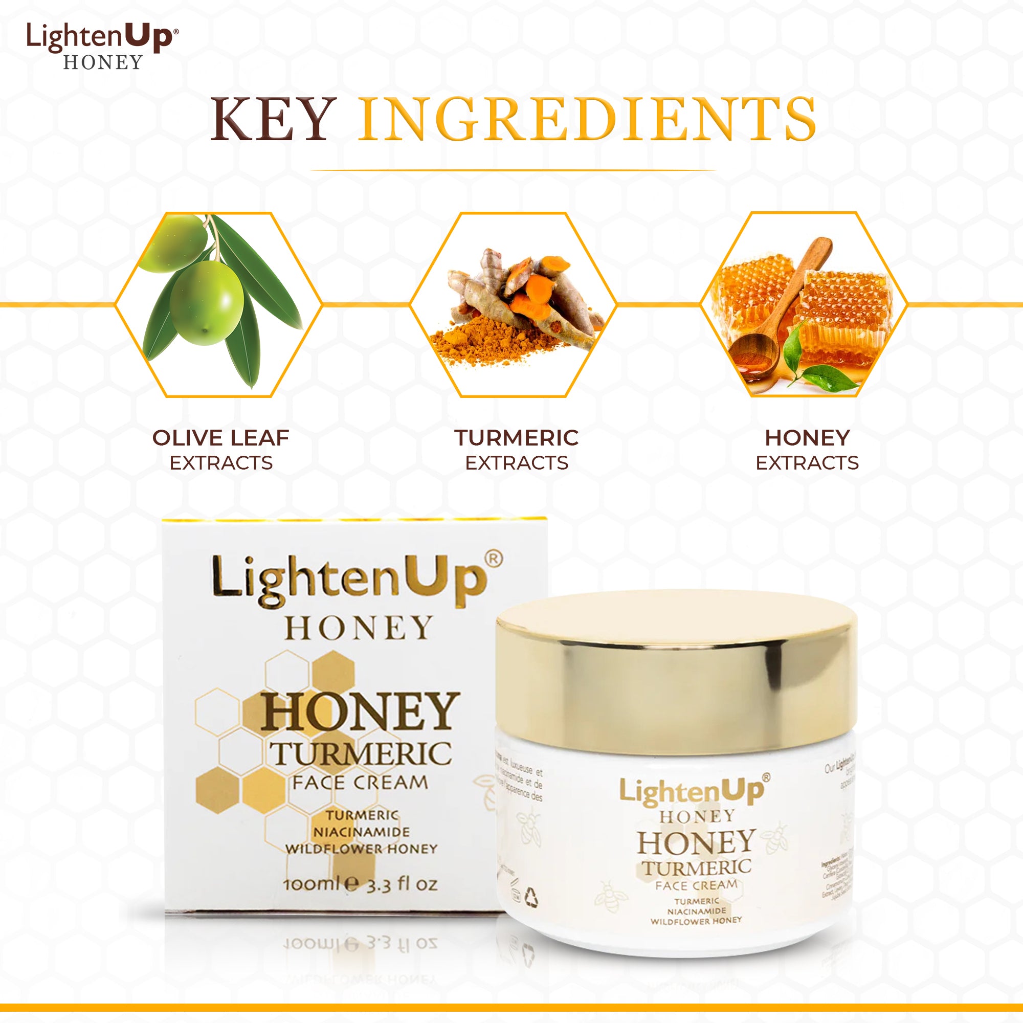 Lightenup Honey Cream 100ml