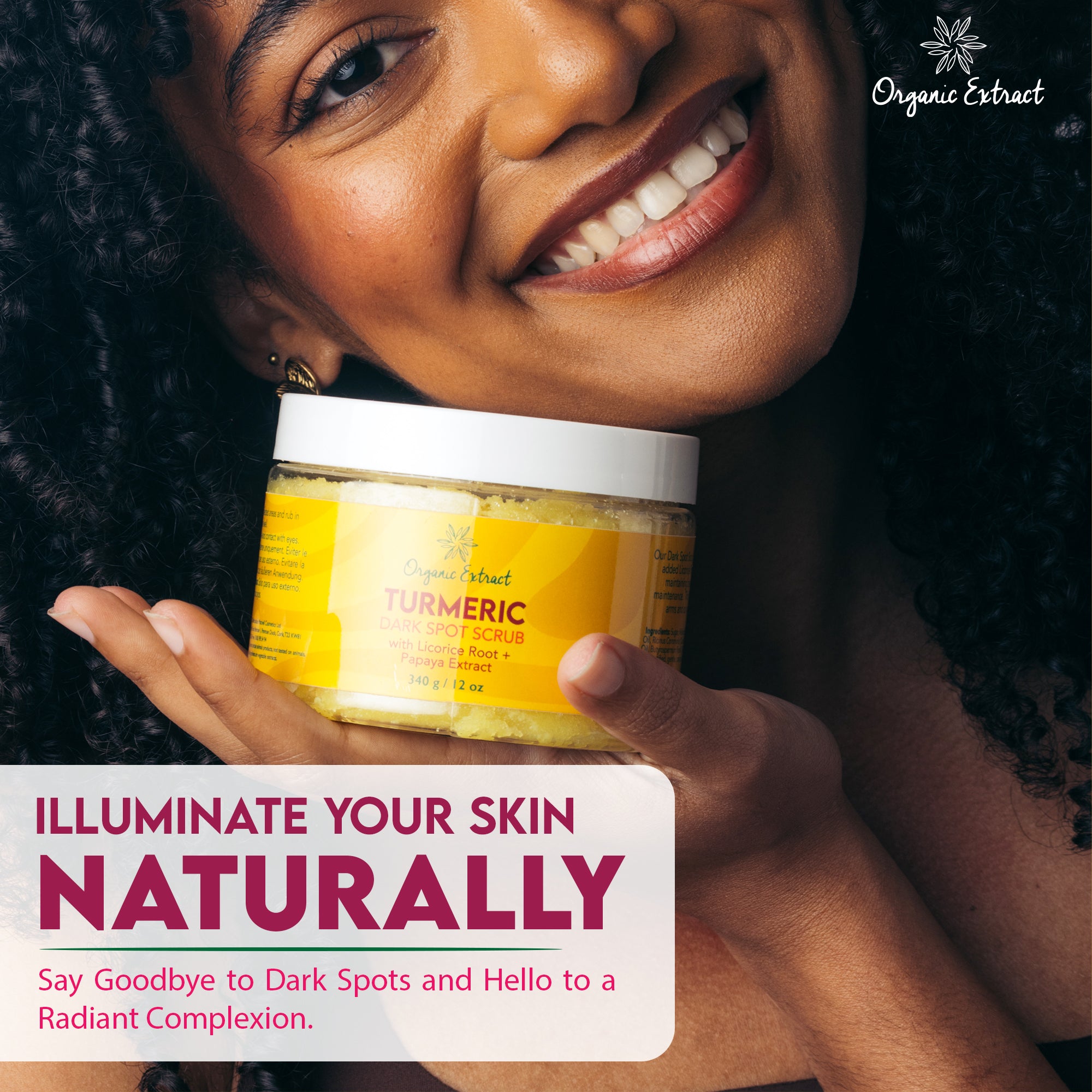 Organic Extract Turmeric Dark Spot Scrub 12 oz/354 ml