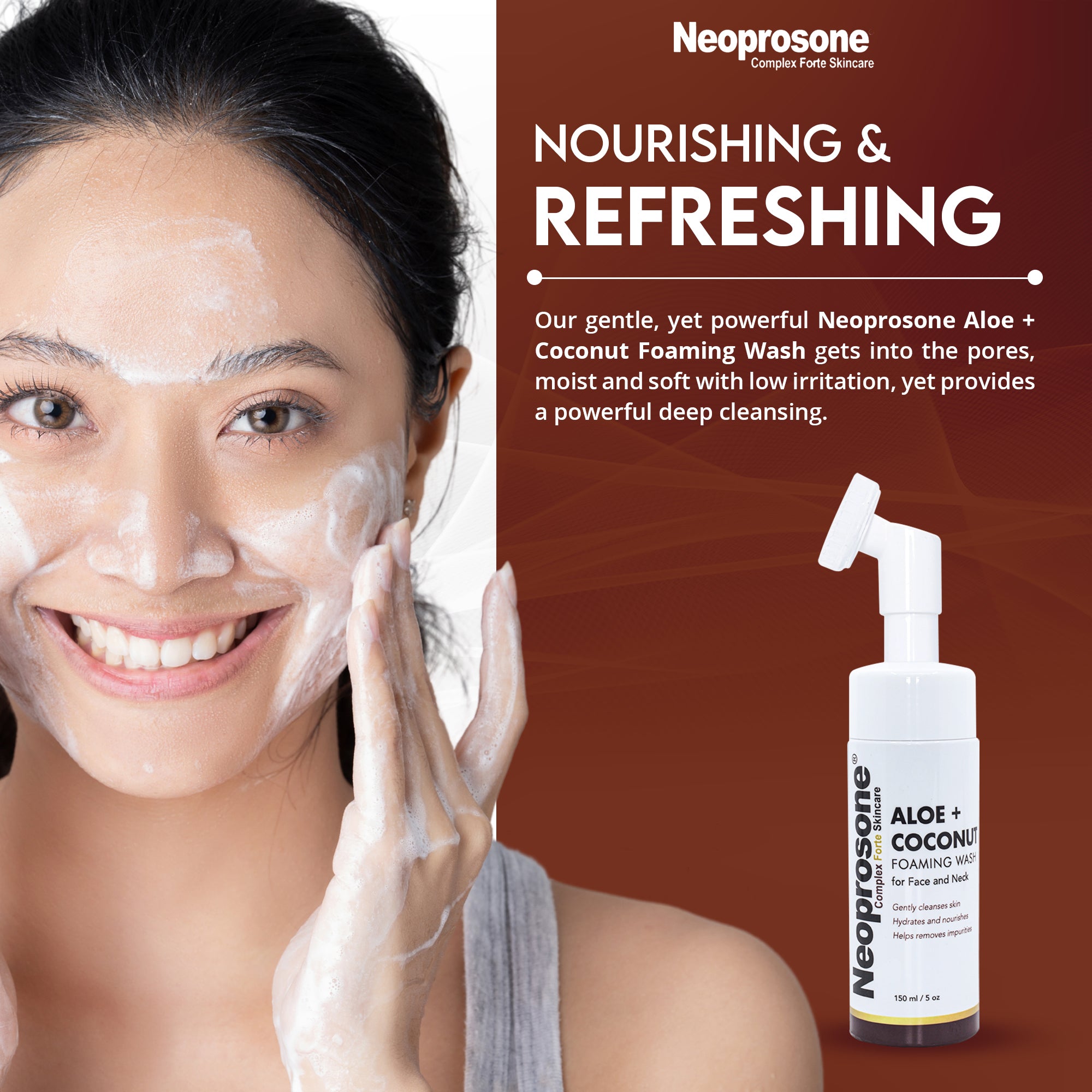 Neoprosone Aloe + Coconut Foaming Wash 150 ml