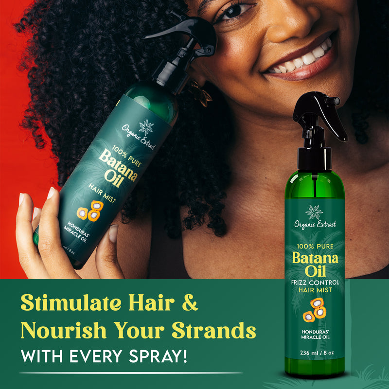 Organic Extract Batana Oil Stimulating Leave in Hair Growth Mist 8 oz / 236ml