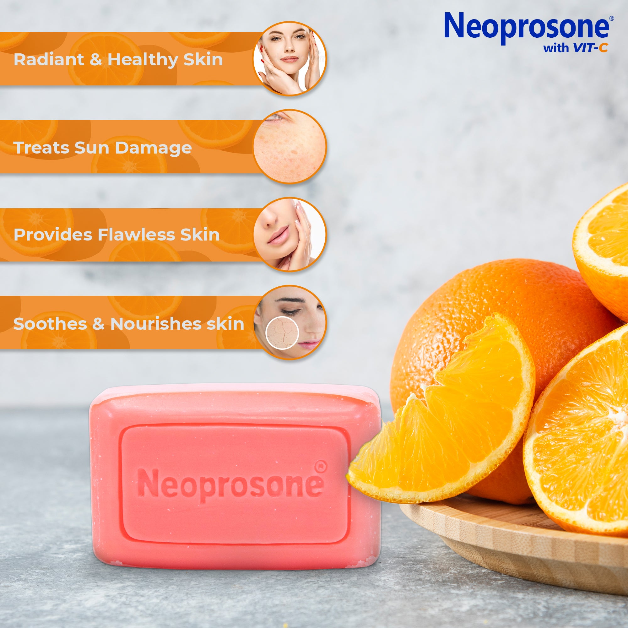 Neoprosone Vit C Reinigungsriegel 80 g