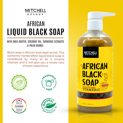 African Liquid Black Soap with Jamaican Castor Oil 500 ml (New)