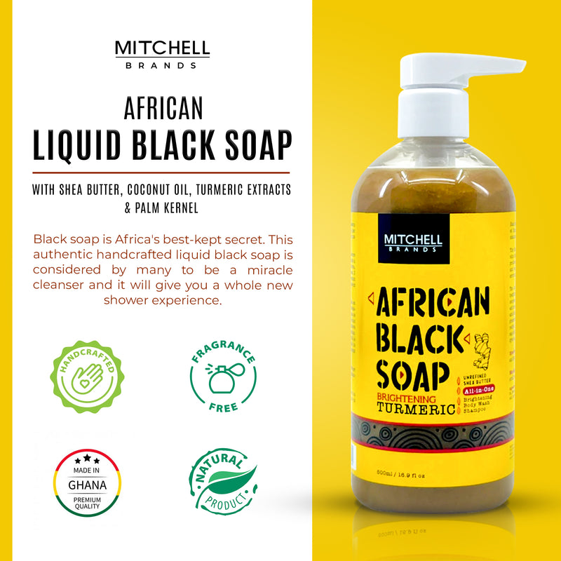 Jabón Negro Líquido Africano con Aceite de Ricino de Jamaica 500 ml (Nuevo)