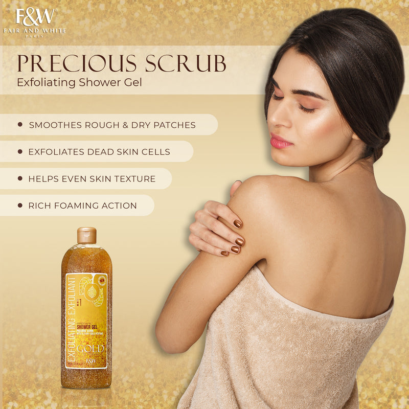 Gold :1 Exfoliating Shower Gel Scrub 940ml