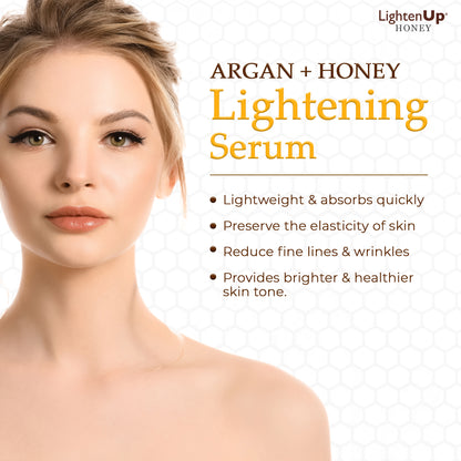 Lightenup Honey Argan + Honey Lightening Face Serum 30ml