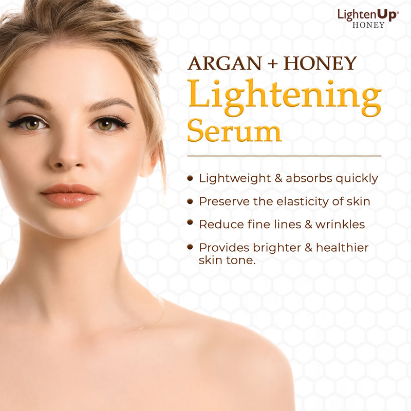 Lightenup Honey Argan + Honey Brightening Face Serum 30ml