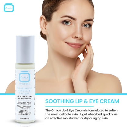 Omic+ Lip & Eye Cream - met Voedende Marula & Baobab - 10ml
