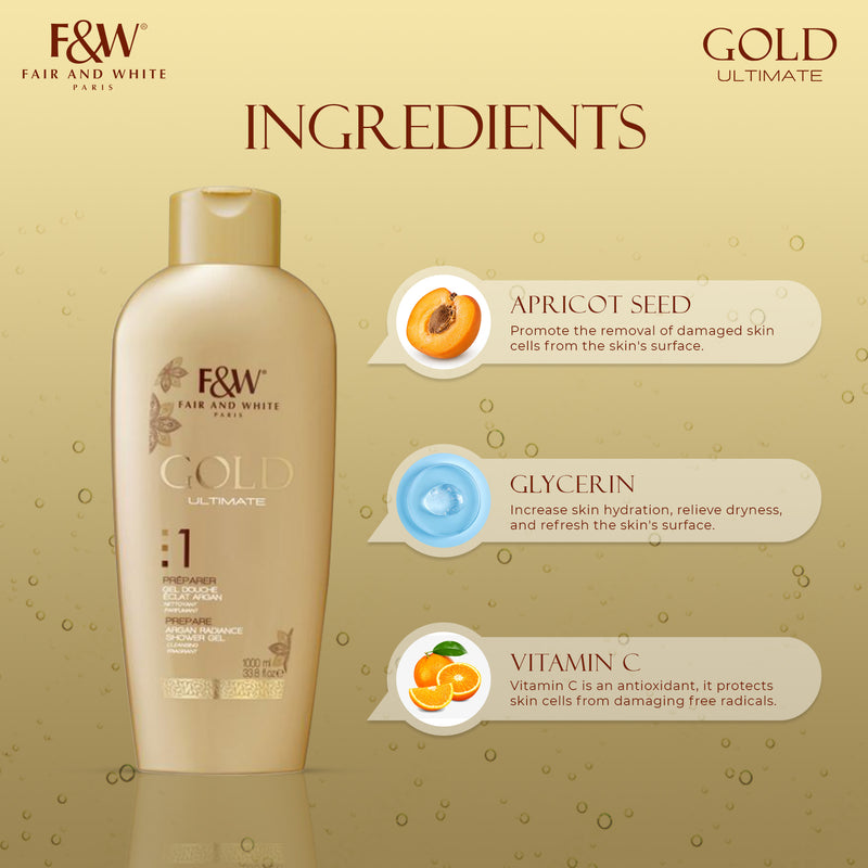 Gold :1 Argan Shower Gel 1000ml