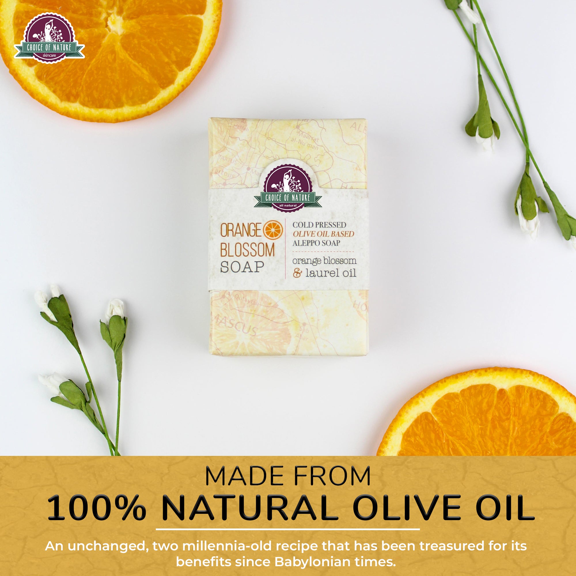 Aleppo Soap with Orange Blossom Oil