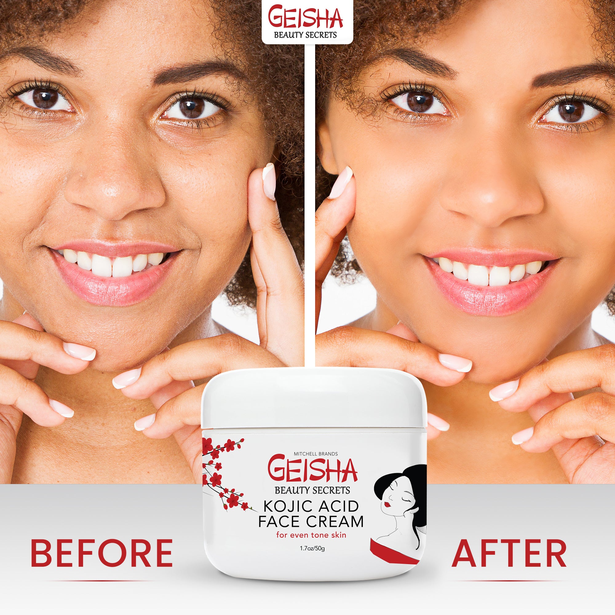 Geisha Active Lightening Cream with Kojic Acid - 50ml / 1.7 fl oz