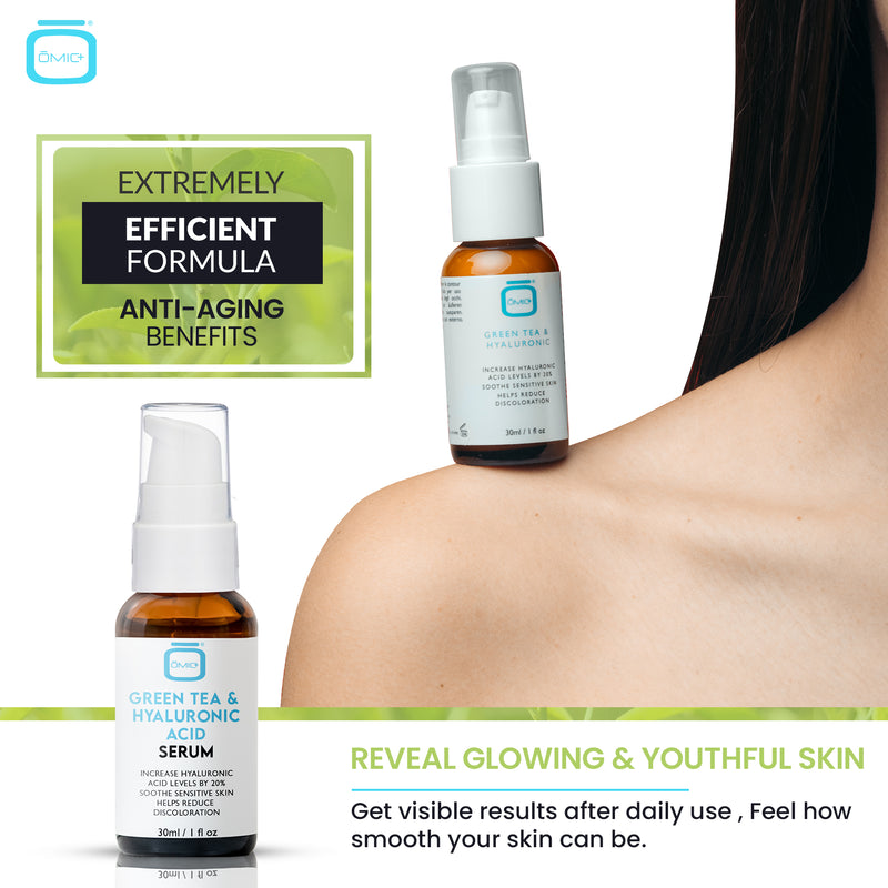 OMIC+ Tè verde e siero ialuronico - 30ml / 1 Fl Oz