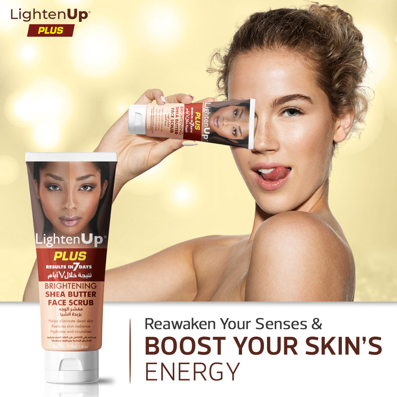 LightenUp Plus Brightening Shea Butter Face Scrub 118ml / 4 fl oz
