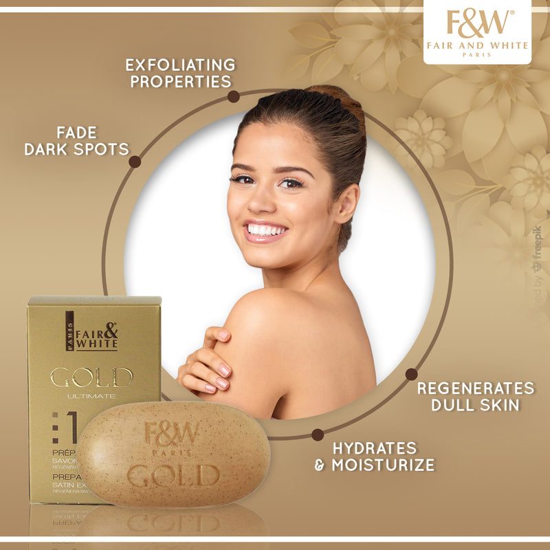 Gold :1 Satin Exfoliating Bar Soap 200g