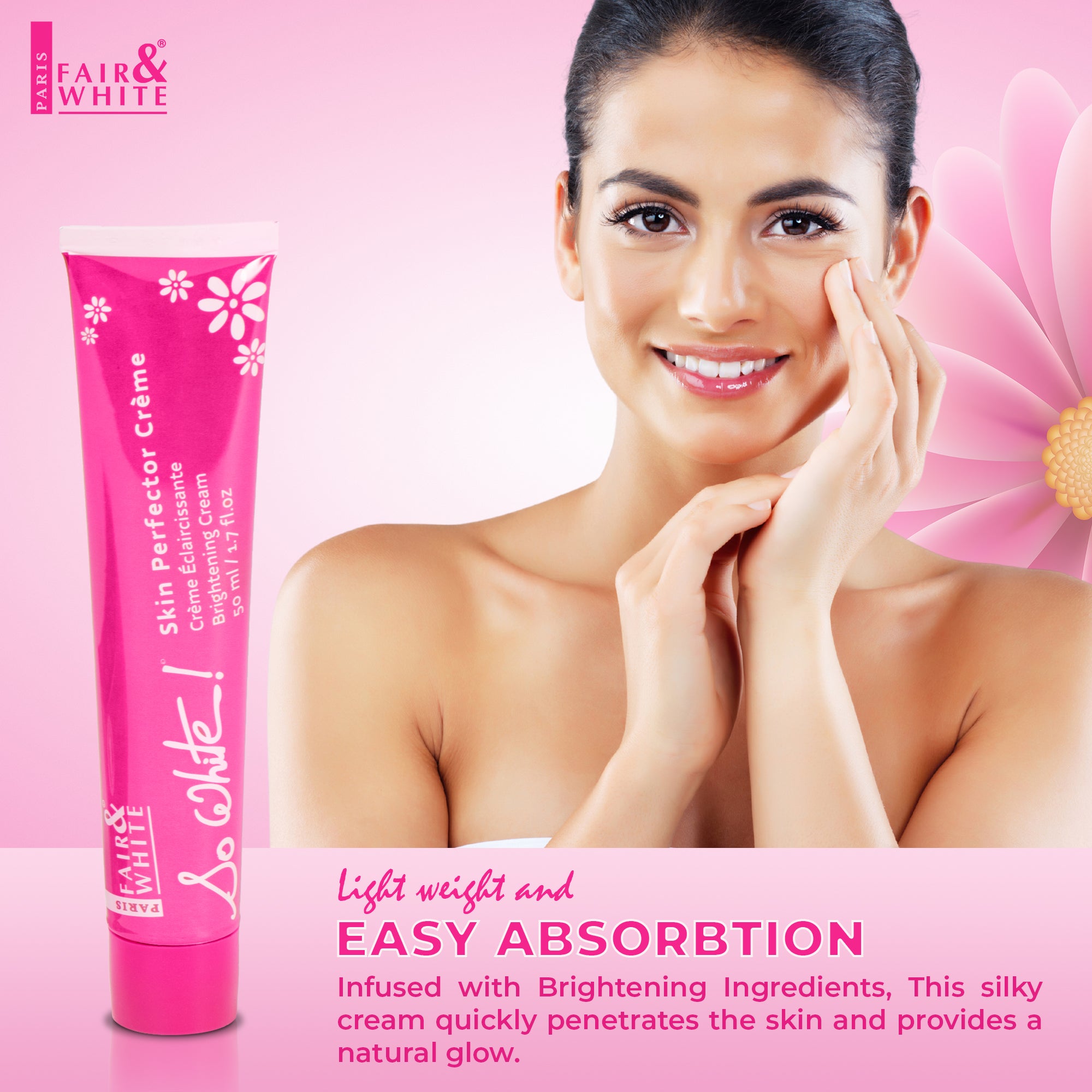 Fair and White So White! Skin Perfector Brightening Cream - 1.7 fl oz / 50ml