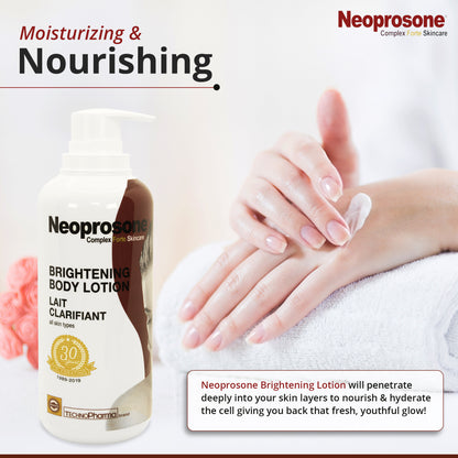 Lozione per il corpo schiarente al neoprosone - Sbiadisce le macchie scure - 400 ml / 13,5 fl oz