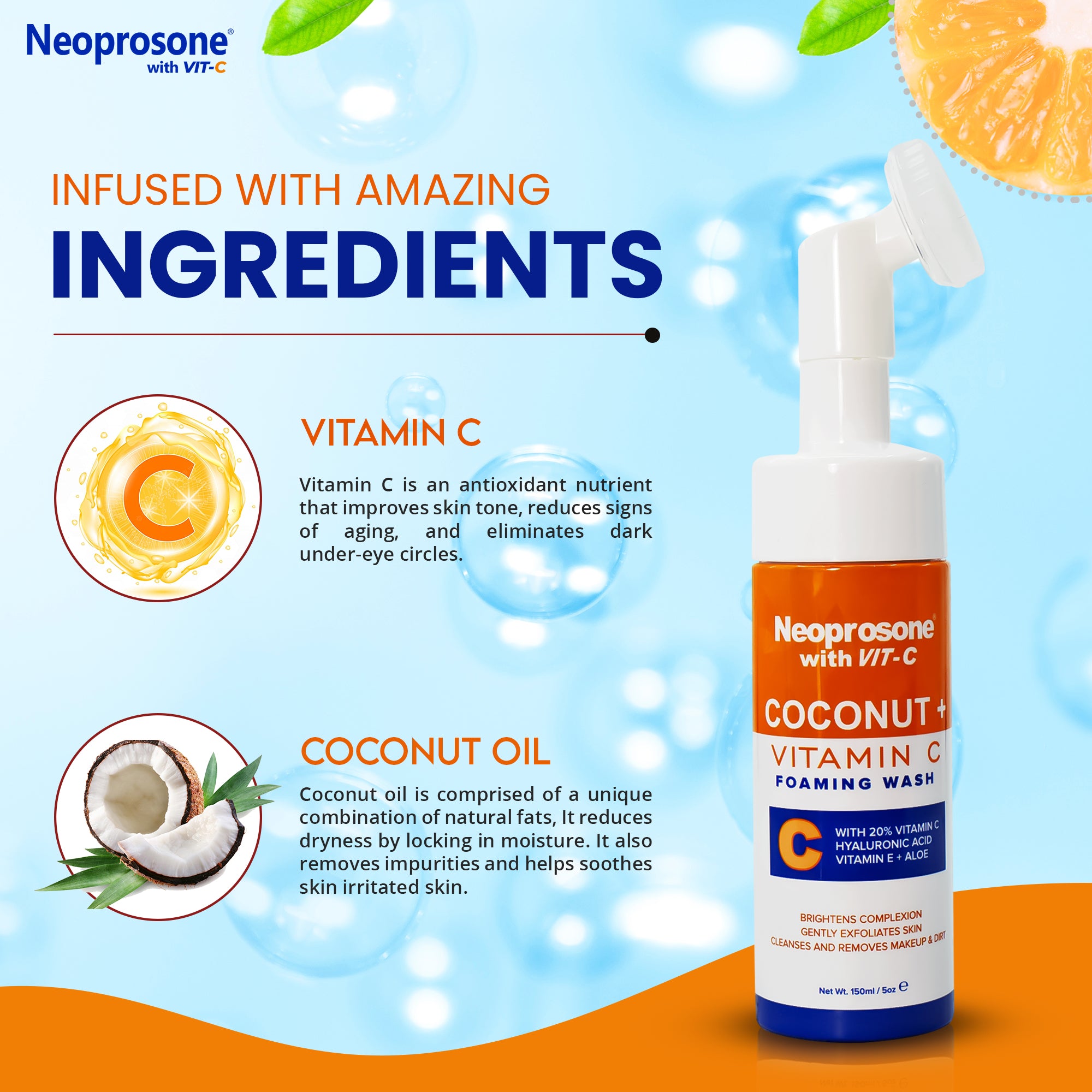 Neoprosone Coconut & Vit C Schaumwaschmittel 150 ml