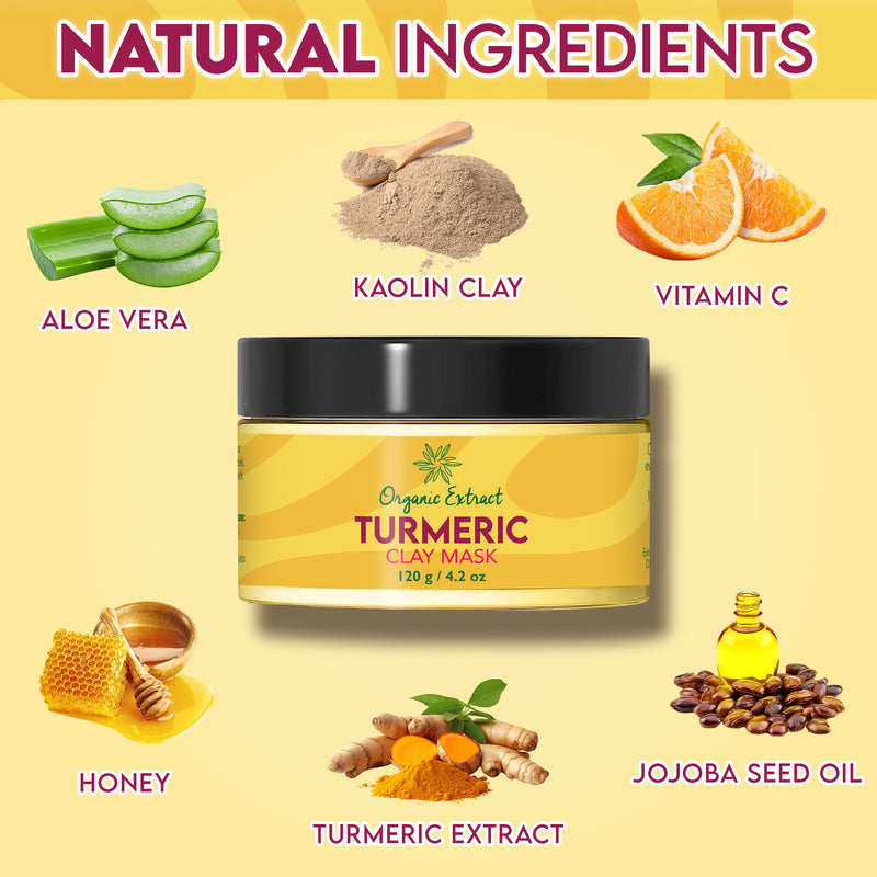 Organic Extract Turmeric Clay Mask 120g