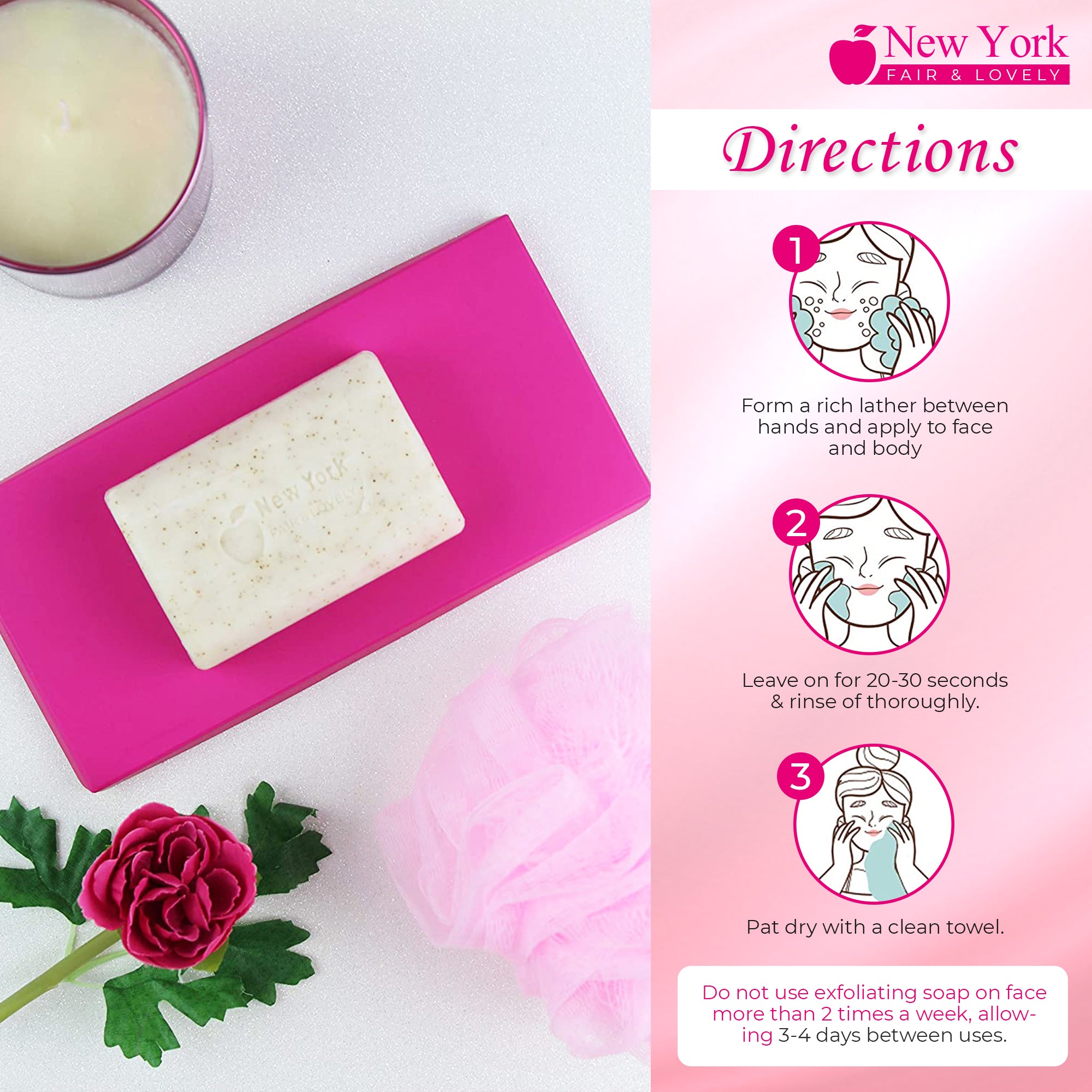 New York Fair & Lovely Cleansing Bar Soap - 200g