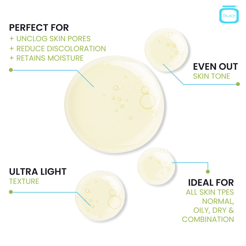 OMIC+ Tè verde e siero ialuronico - 30ml / 1 Fl Oz