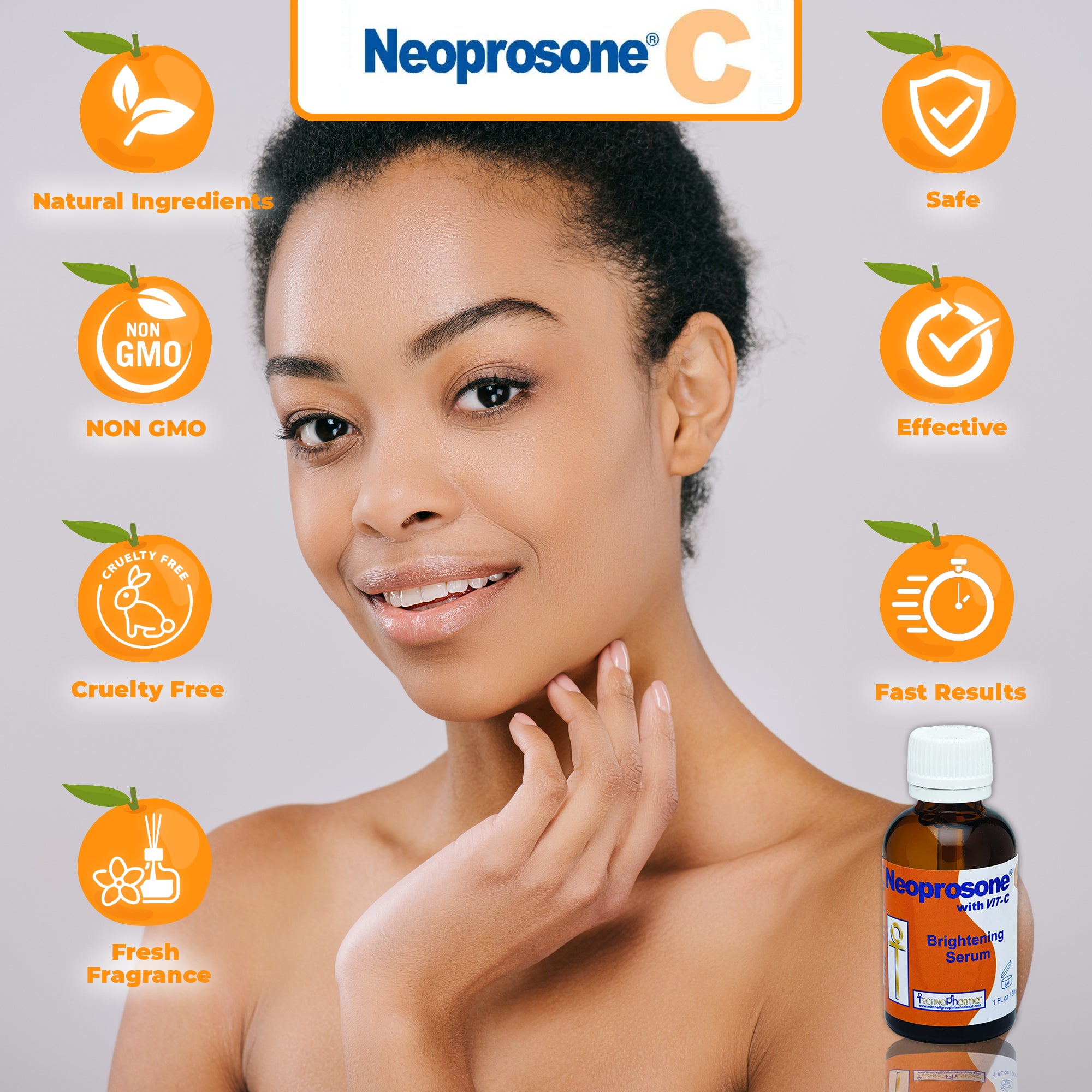 Neoprosone Vitamin-C Brightening Serum - Sérum à absorption rapide - 30g / 1 Fl Oz