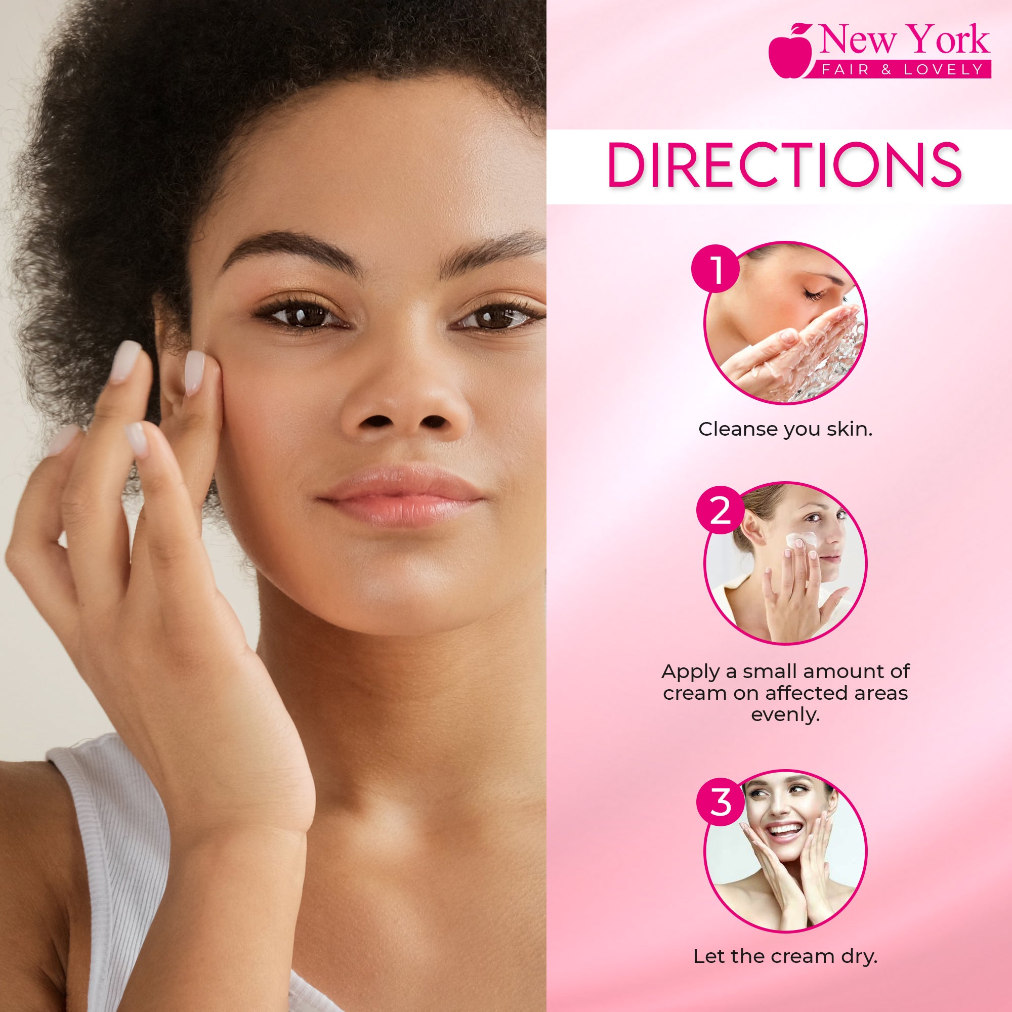 New York Fair & Lovely Active Brightening Cream - 100ml / 3.4 Oz
