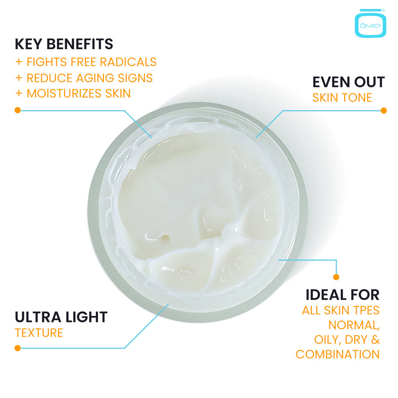 Omic+ Vitamin C Cream 20% L-Ascorbic Acid 50ml Jar