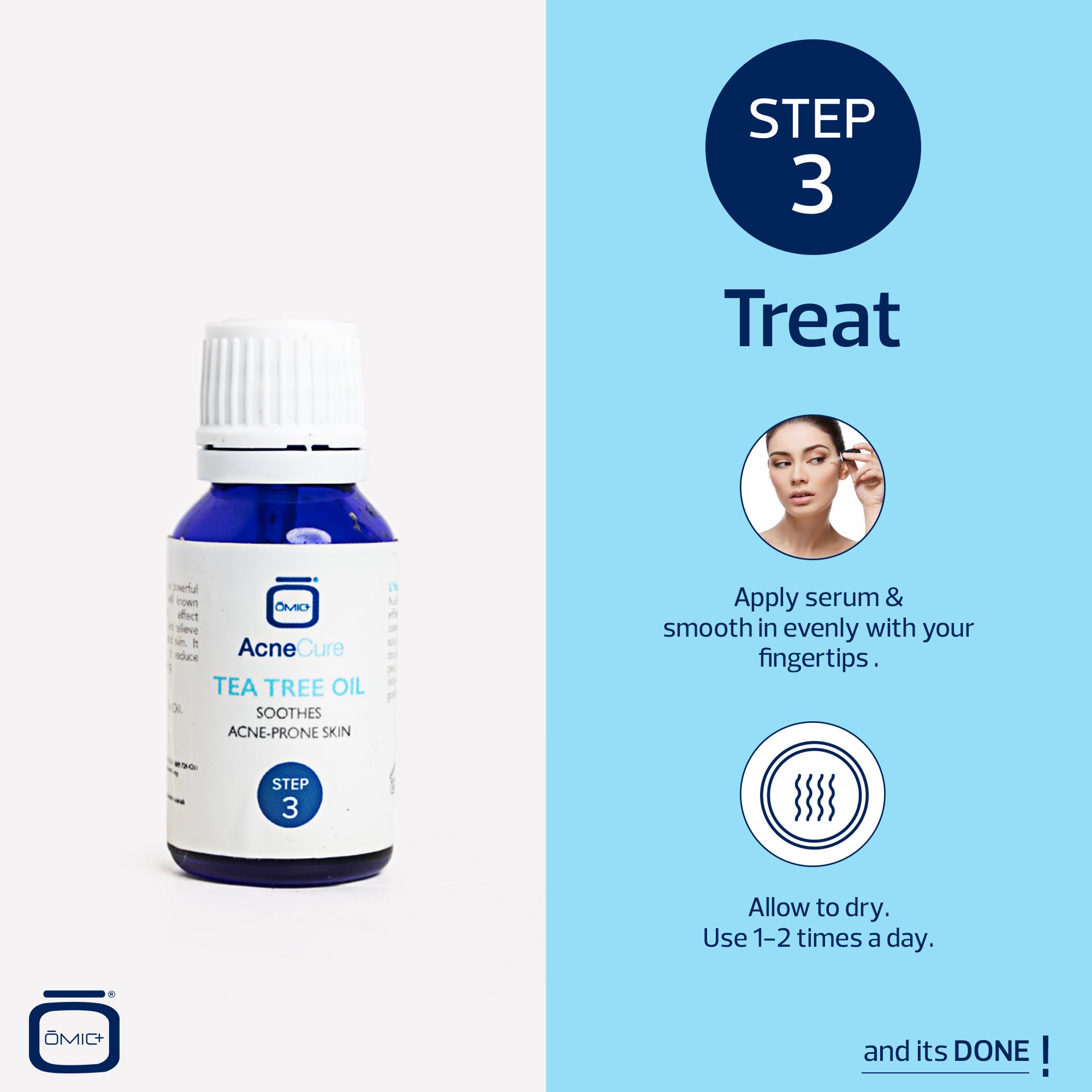OMIC+ Acne cure 3 Step Acne Clarifying System