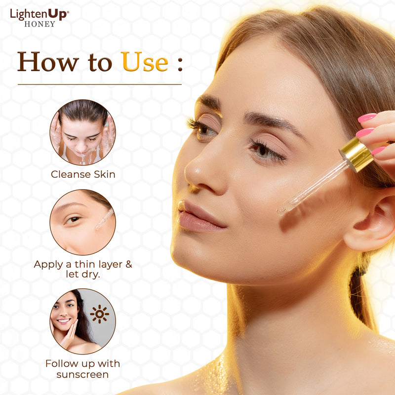 Lightenup Honey Argan + Honey Brightening Face Serum 30ml