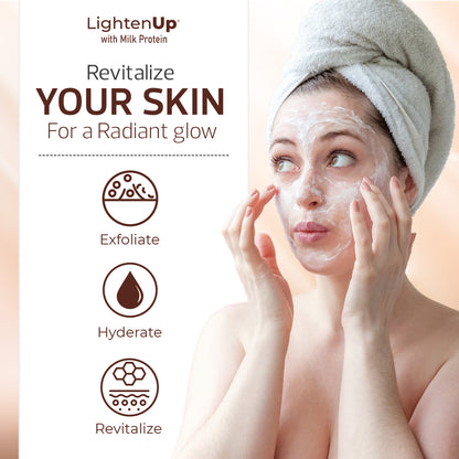 LightenUp Milk Protein Face Wash 4 oz