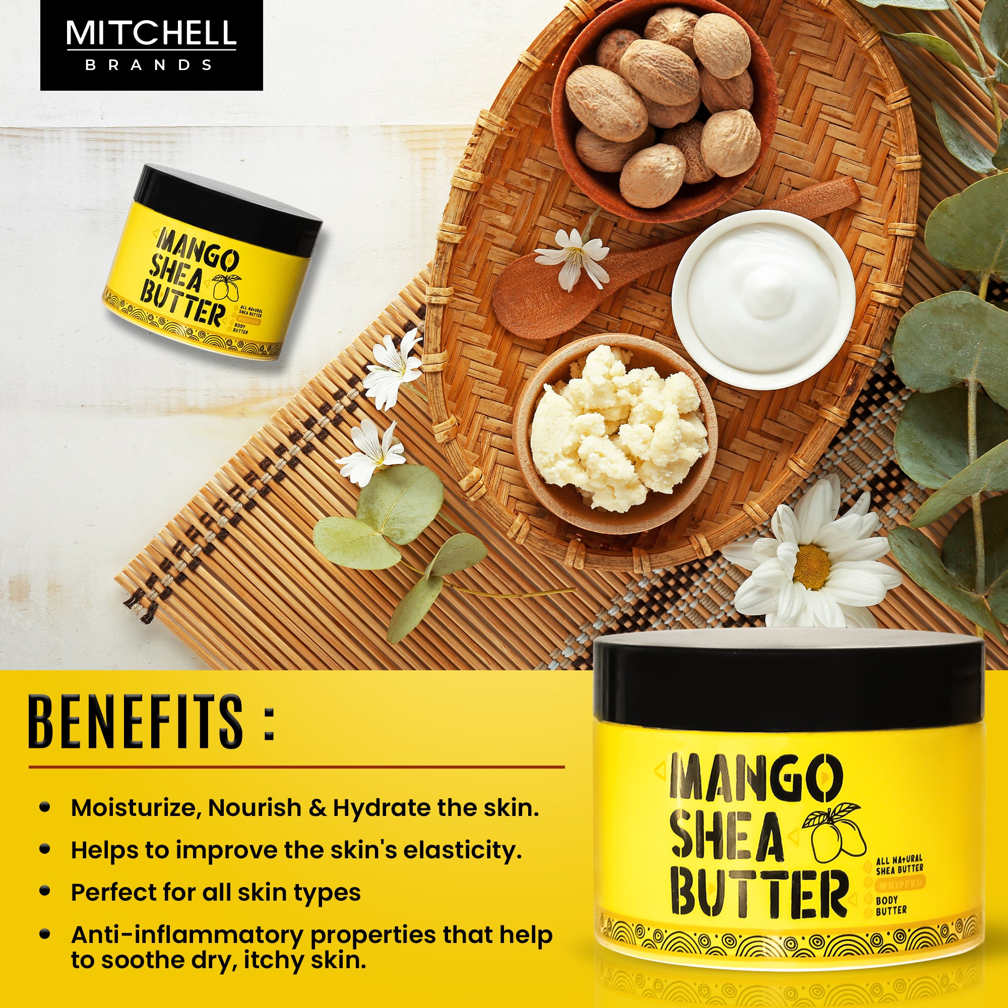 Mitchell Brands Mango Shea Butter Jar - 300 ml