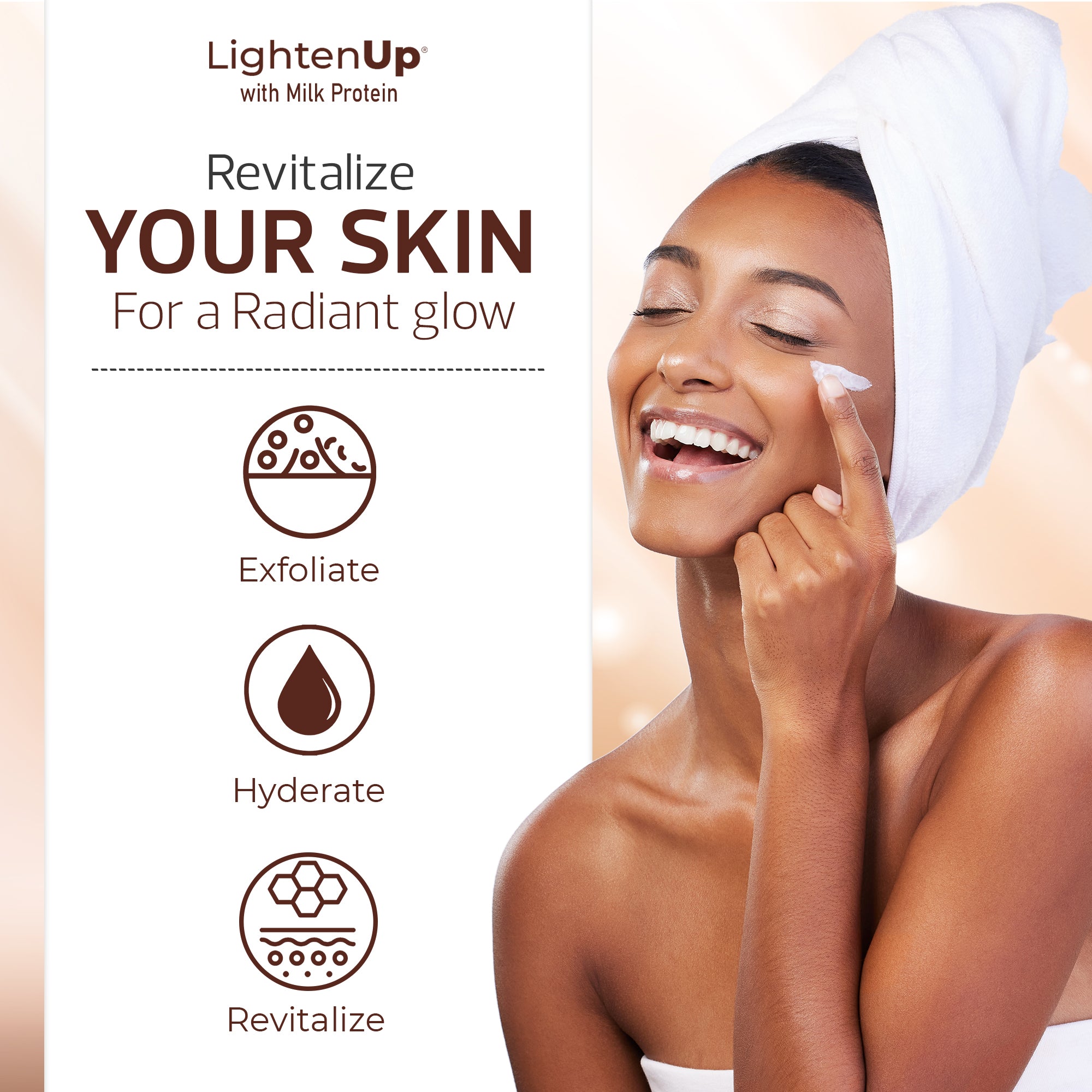 Lightenup Melkzuur Crème Tube 1.7 Fl oz / 50g