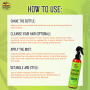 Jamaican Amber Jamaican Castor Oil & Rosemary Leave in Hair Mist 8 oz/236 ml Mitchell Brands - Mitchell Brands - Skin Lightening, Skin Brightening, Fade Dark Spots, Shea Butter, Hair Growth Products