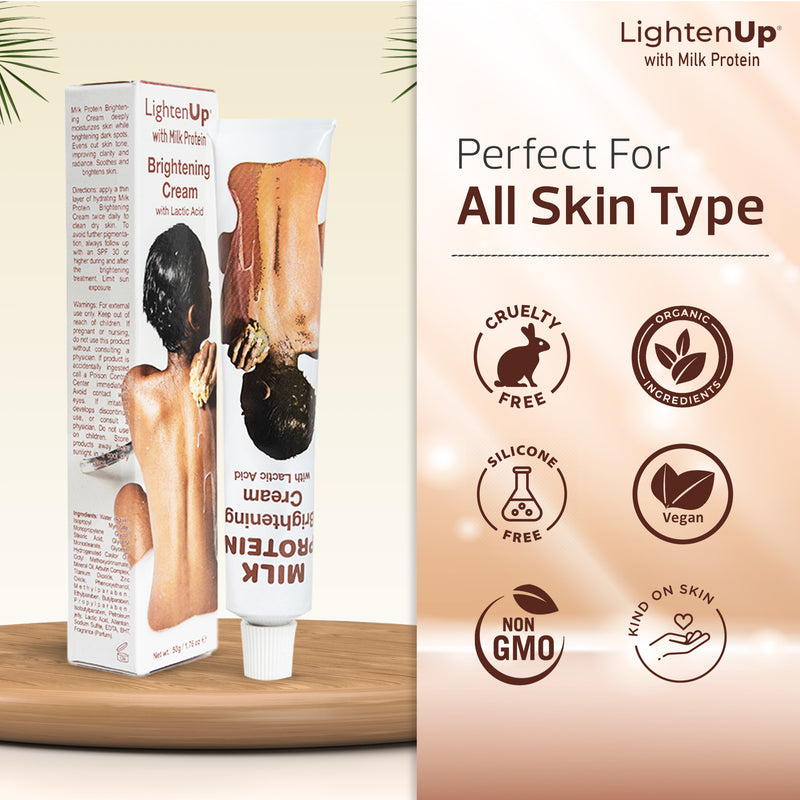 Tubo de crema de ácido láctico Lightenup 1.7 Fl oz / 50 g
