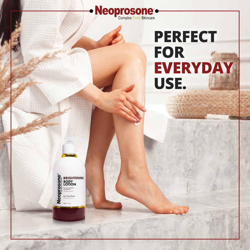 Lotion pour le corps éclaircissante Neoprosone avec pompe - 400 ml / 13,5 oz