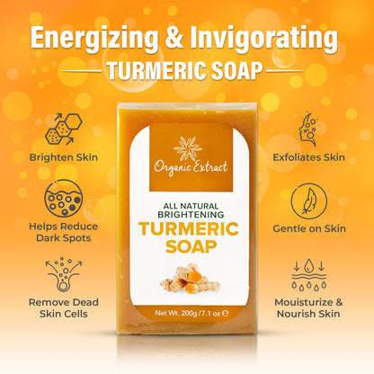 Organic Extract Turmeric Soap 200g