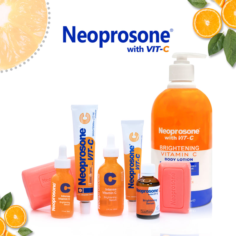 Lotion éclaircissante pour le corps Neoprosone à la vitamine C - 500 ml / 16,9 oz