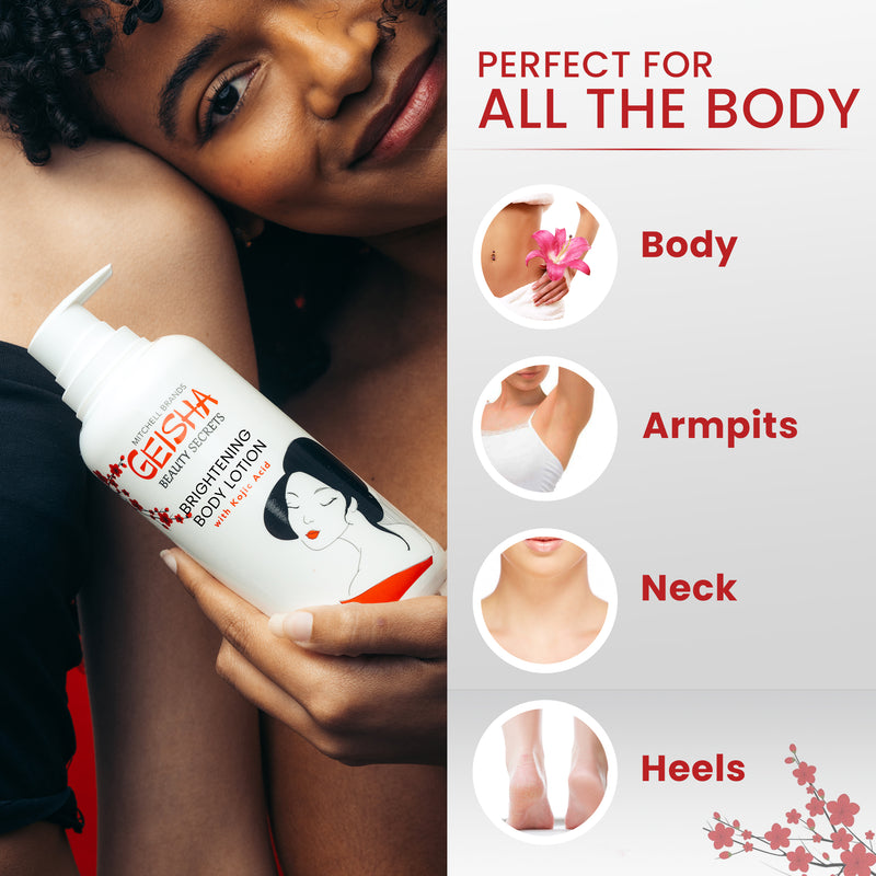 Geisha Beauty Secrets Aufhellende Körperlotion mit Kojisäure – 400 ml